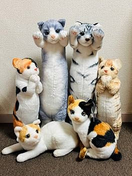 Amazon.co.jp: たっちいZOO にゃんこ リアル猫 ぬいぐるみ 6体